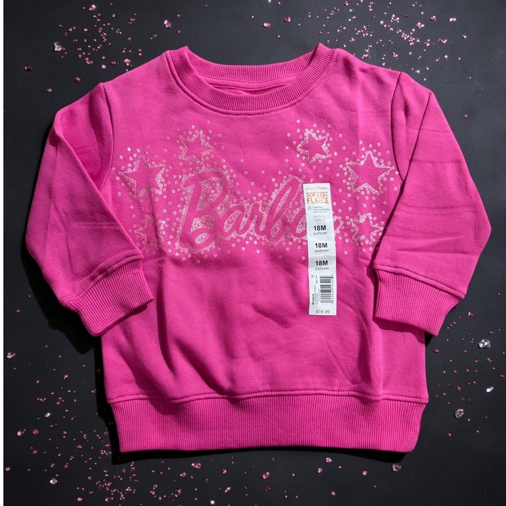 Jumping Beans - Barbie Glitter Sweatshirt -  Size 18M